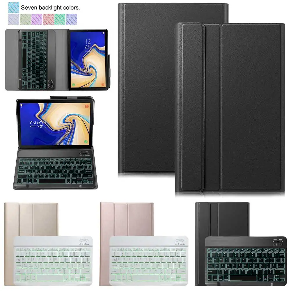 Беспроводная Bluetooth клавиатура с подсветкой чехол для планшета Samsung Galaxy Tab A 8 0