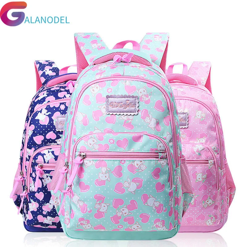 

Children School Bags For Girls Orthopedic kids Backpacks Primary School Backpacks schoolbags kids satchel Mochila Infantil Zip