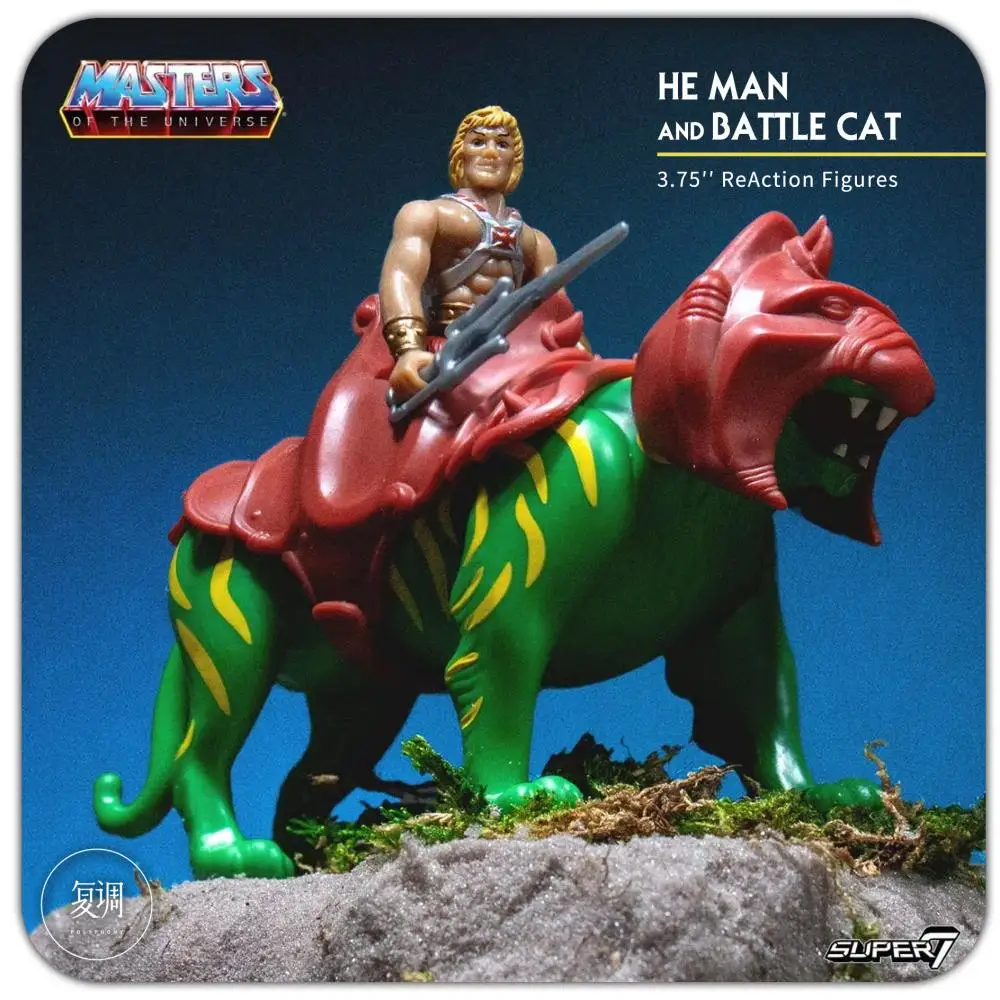 

Super7 Masters of the Universe He Man Battlecat Anime Action Figures 5.5inch Collectible figurines Model Halloween Gift Toys