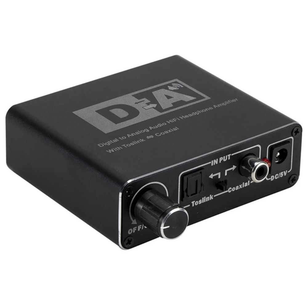 192kHz RCA HIFI Headphone Amplifier Optical Fiber Coaxial Audio Converter Decoder Digital To Analog Adapter | Электроника