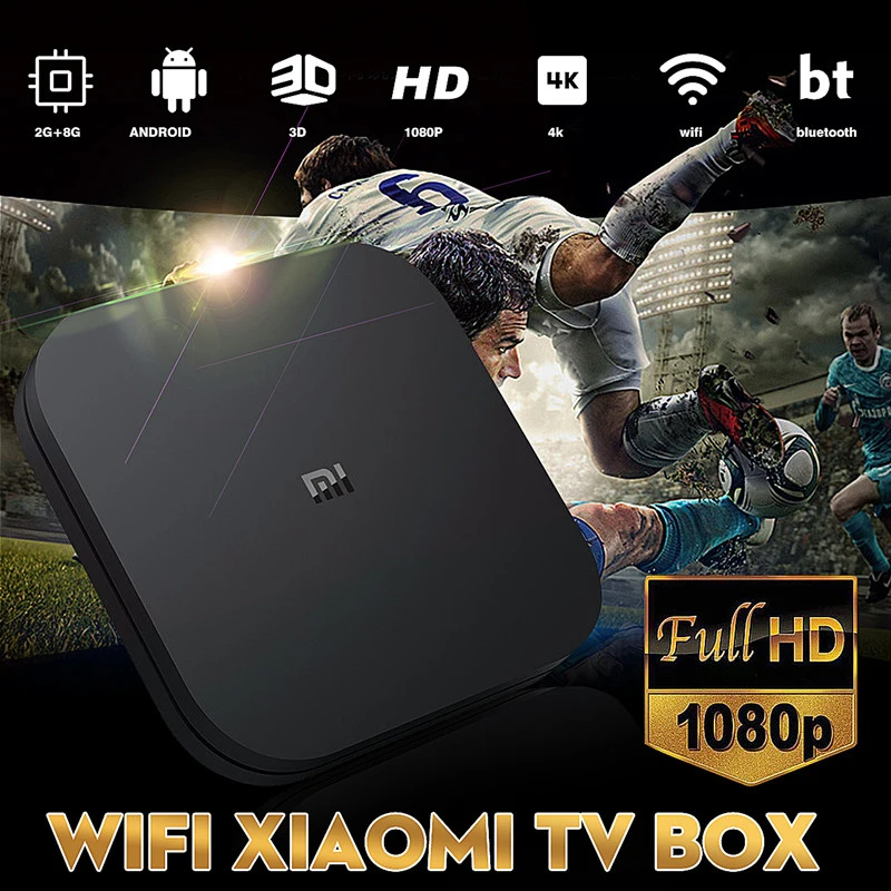 ТВ-приставка Xiaomi Mi TV Box S 4K Ultra HD Android 9 0 HDR 2 ГБ 8 WiFi Google Cast Netflix | Электроника