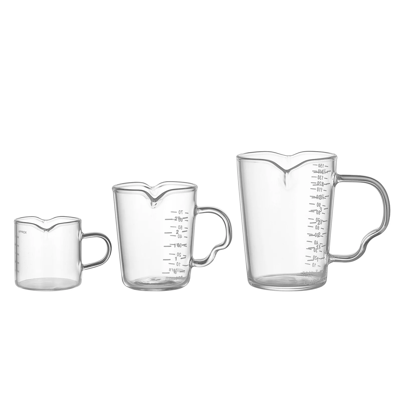 

Термостойкий стакан для эспрессо, измерительная чашка для молока, кружка с двойным ртом унции для чая, вина, напитков, шейкер для кофе