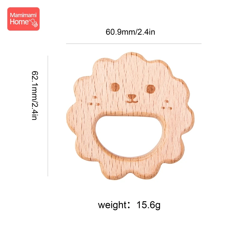 Mamihome 5 шт./набор Детские деревянный Прорезыватель для зубов Король Лев соски с