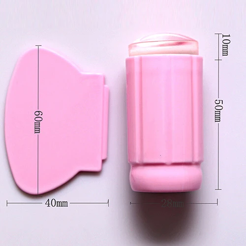 Прозрачный штамп-скребок для нейл-арта набор штампы маникюрные лака инструменты