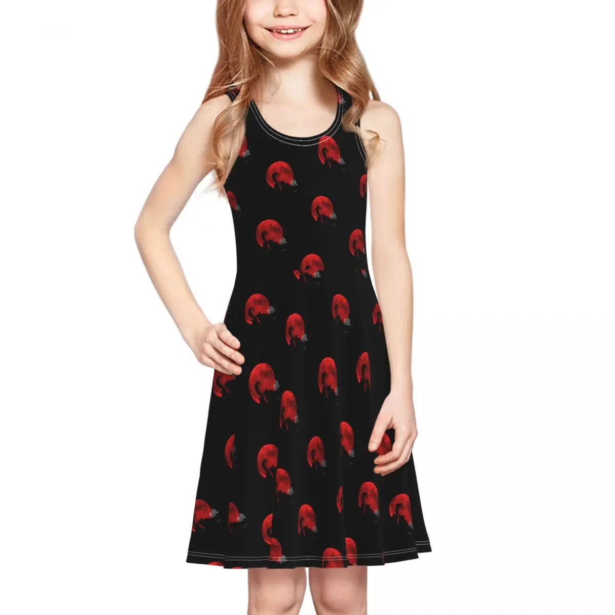 

Child 2021 Dress Japan Anime Akatsuki Exotic Kunai Anime Pleated skirt seaside promo Hot Sale vintage Children's vestidos