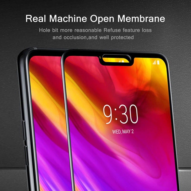 HereCase 3D изогнутый край Полное покрытие закаленное стекло для LG V30 V30S V35 V40 V50 G8 G7 Plus