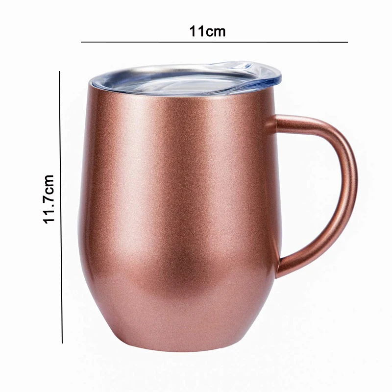 12 унций кофейная чашка в форме яичной скорлупы для молока воды сока двухслойные