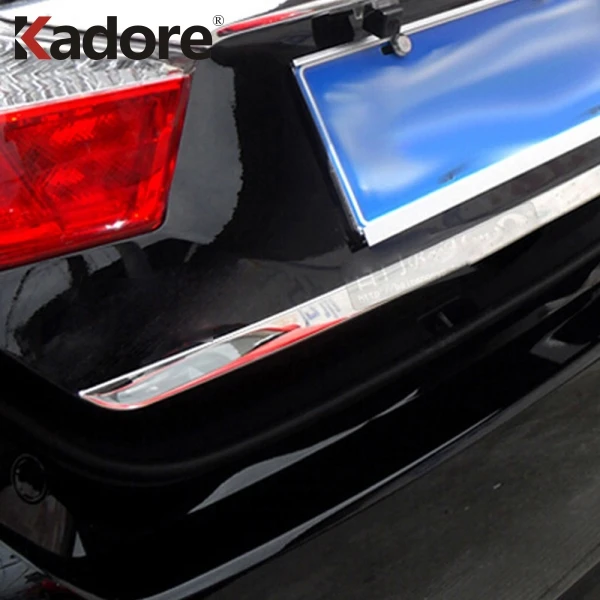 Накладка на заднюю крышку багажника из нержавеющей стали для Toyota Camry 2012 2013 2014 2015