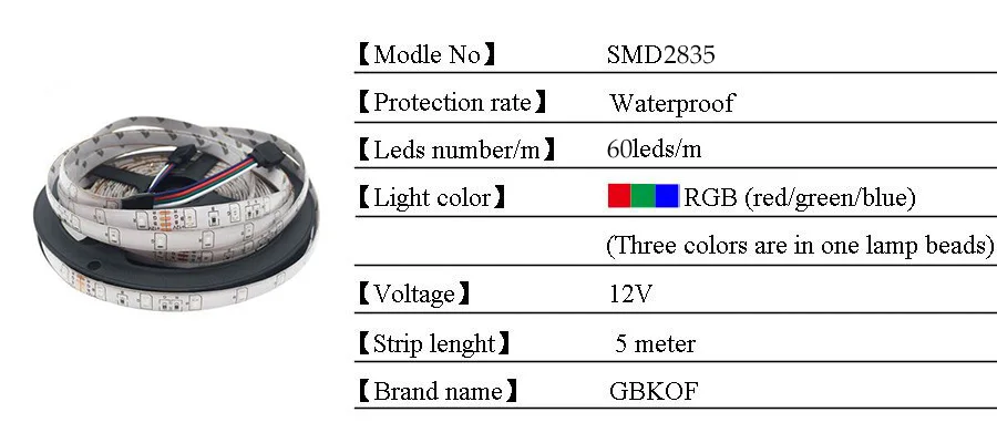 5 м 10 м 15 м WiFi светодиодный светильник RGB водонепроницаемый SMD 5050 2835 12 В 12 В rgb диод гибкая лента Wi-Fi адаптер+ разъем адаптера