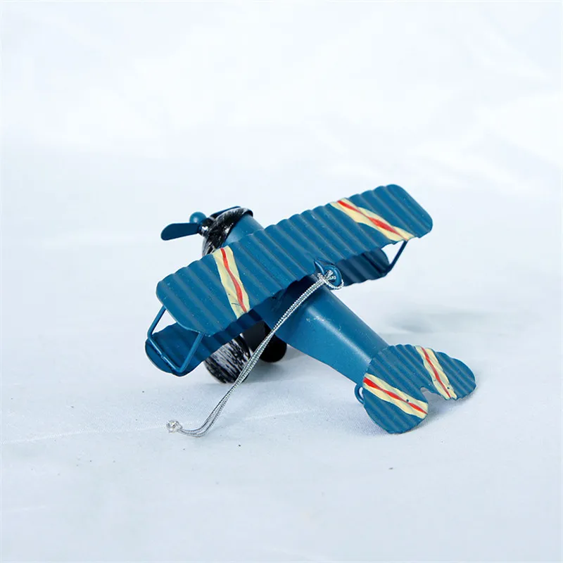 Винтажная модель самолета из металла планер биплан Aeromodelo домашнее свадебное