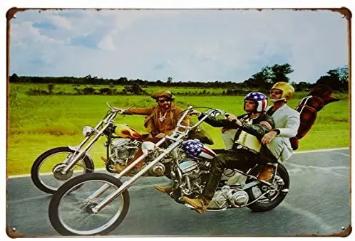 

ERLOOD Metal Tin Sign Motorcycle Retro Vintage Home Decor Metal Bar Tin Sign 12 X 8