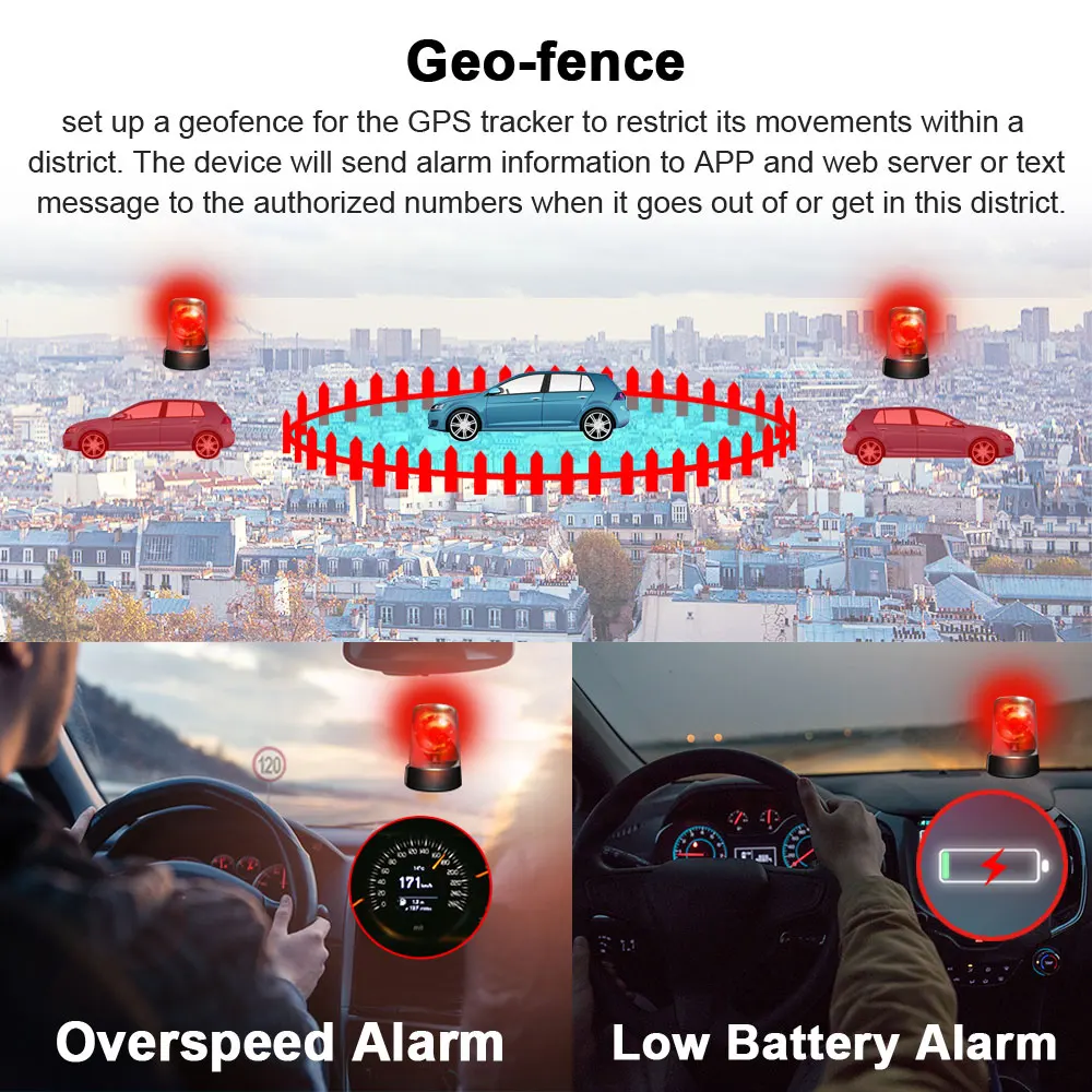 

4G LTE GPS Tracker 90 Days Standby GPS Locator Car Charger 12-24V Waterproof GPS Tracker Auto Magnet with Voice Monitor Free APP