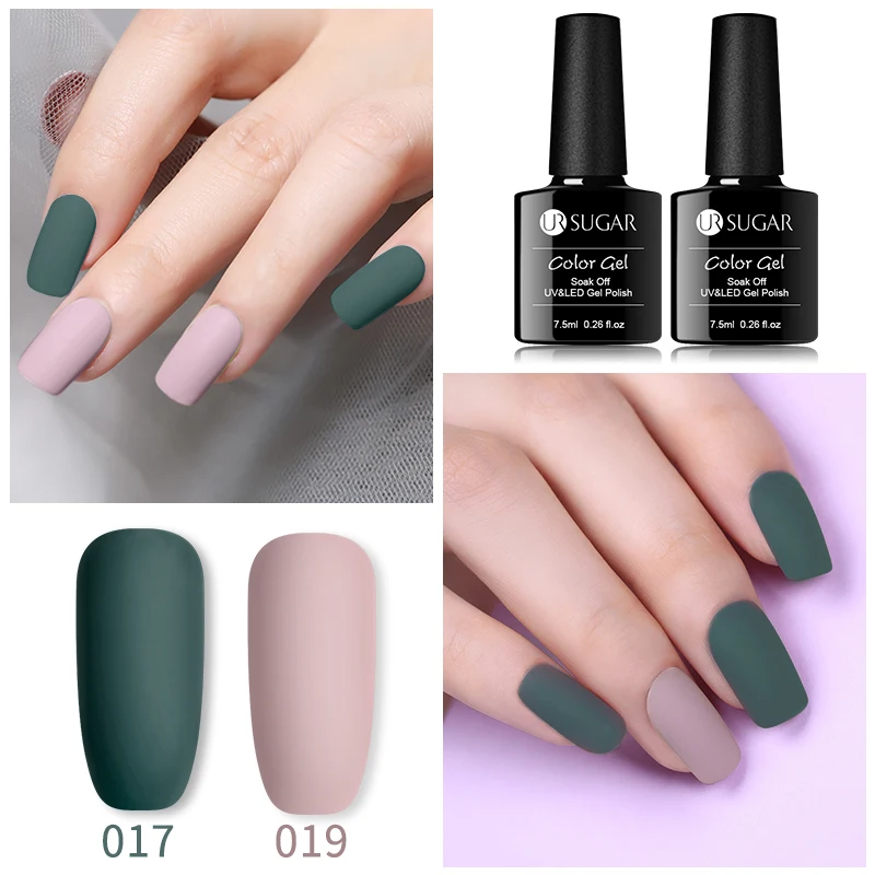 UR SUGAR стеклянная бутылка для геля лак ногтей матовый эффект впитывающий УФ