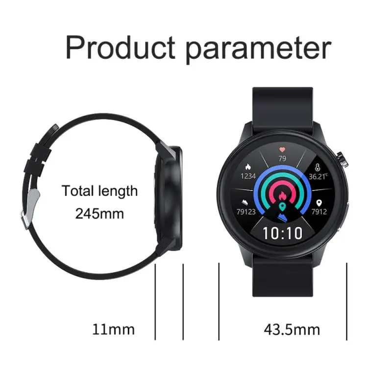 

E80 Smart Watch Body Sport Watch Temperature Blood Pressure Blood Oxygen Heart Rate Health Monitoring Waterproof Wearable Device