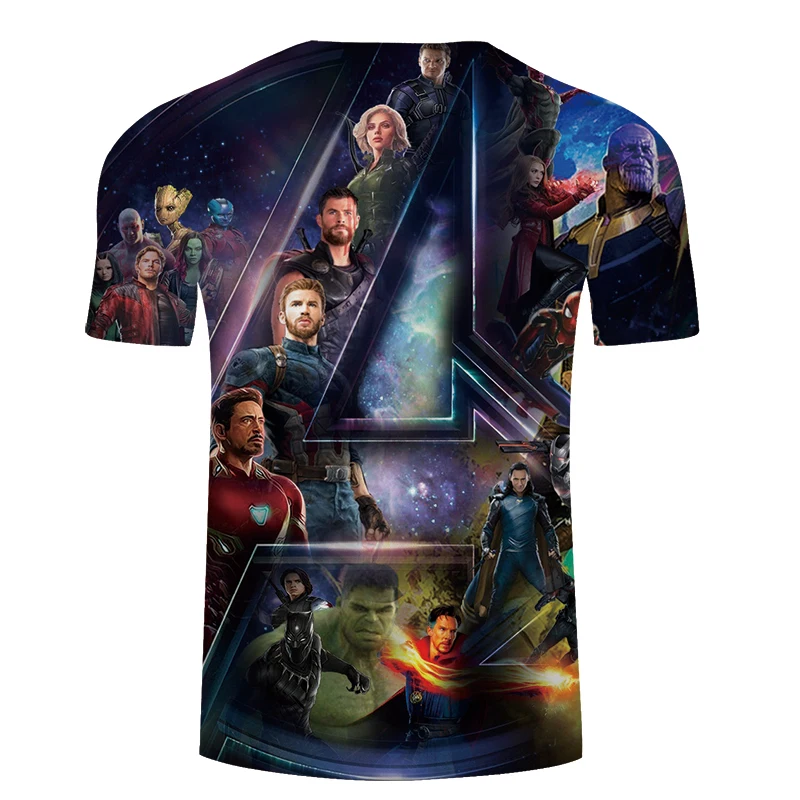 Новая Мода Мстители 3 бесконечные войны супергерой танос Hawkeye Халк тройники 3D