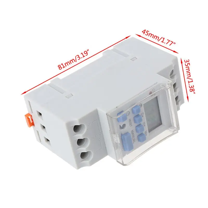 AC220V 16A программируемый цифровой таймер переключение реле управления Din