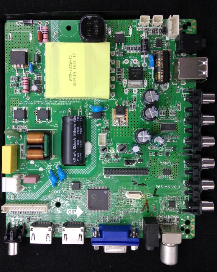 

P65-M6 V6.0 Three-in-one Universal Motherboard Replaces P70 P60 and Other LED Universal Motherboards, Supports Inverted Screen