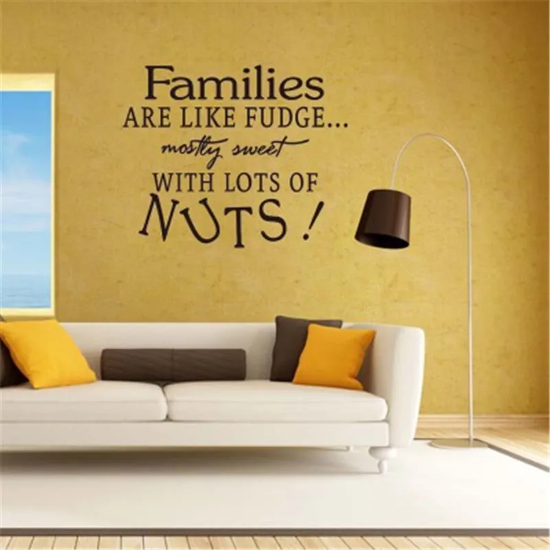 Семей фразы цитаты Наклейки на стены для декора дома Гостиная Семья высказывания