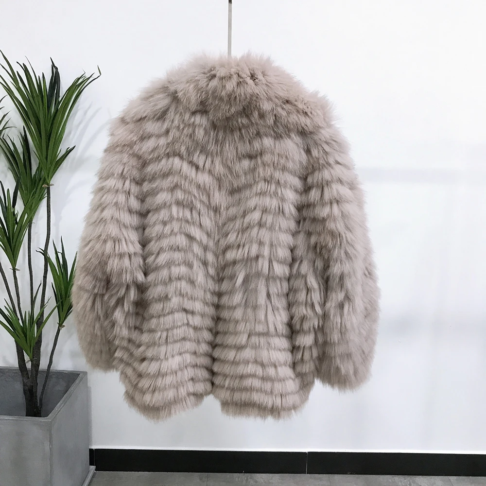 Женская Шуба из лисьего меха в канадском стиле зимняя шуба 2021 | одежда