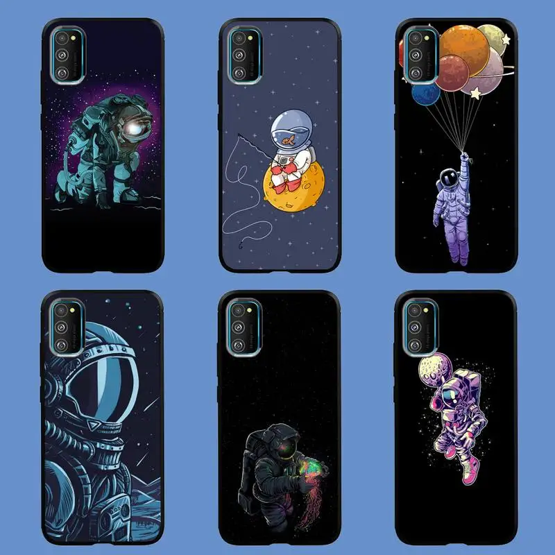 

Cartoon Astronaut Space Phone Case For Samsung A02 A20 A30 A31 A32 A40 A50 A51 A52 A70 A71 A72 A80 A91 TPU cover