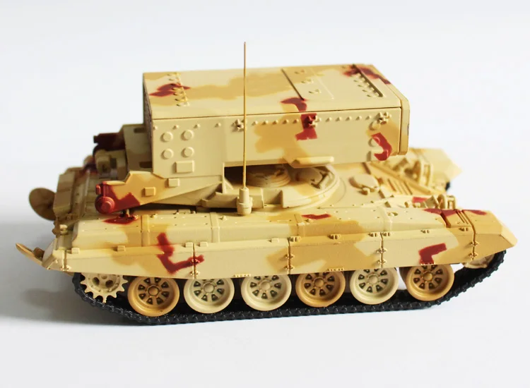 Modelo de tanque militar fundido a presi&oacute;n para ni&ntilde;os, escala 1:72, TOS-1A, regalo de colecci&oacute;n, la mejor calidad, 12138-2