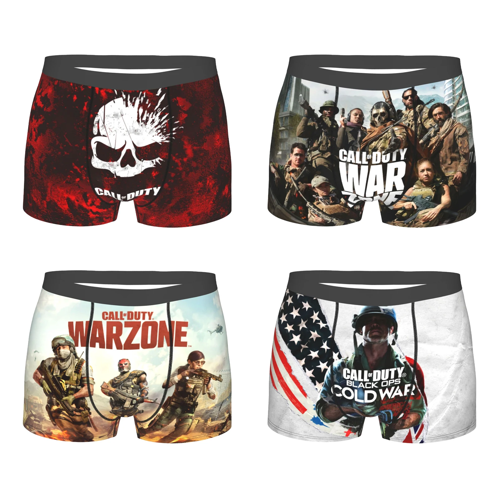 

Мужские легкие эластичные трусы-боксеры Call Of Duty