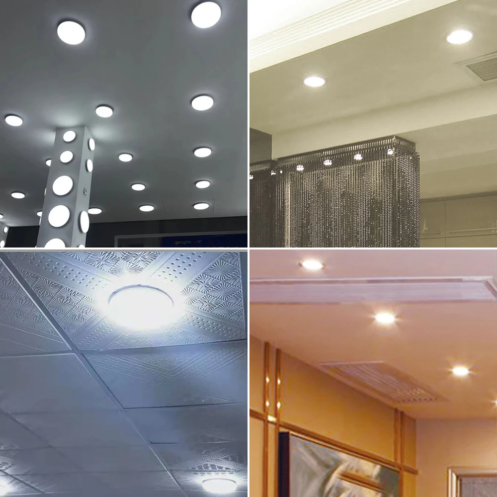 1 шт. светодиодный потолочный светильник с панелями Круглый/квадратный