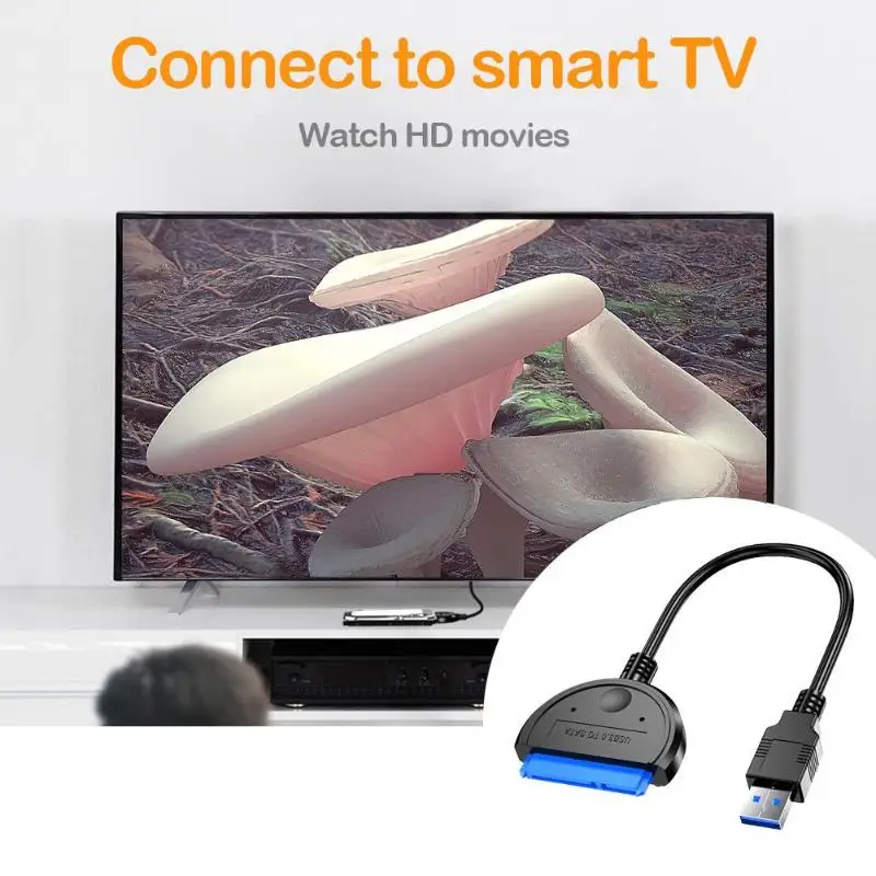 USB 3.0 to SATA/Type C SATA Adapter Cable Support 2.5 inch External SSD HDD Solid State Hard Drive Converter Line Cord Wire | Компьютеры и