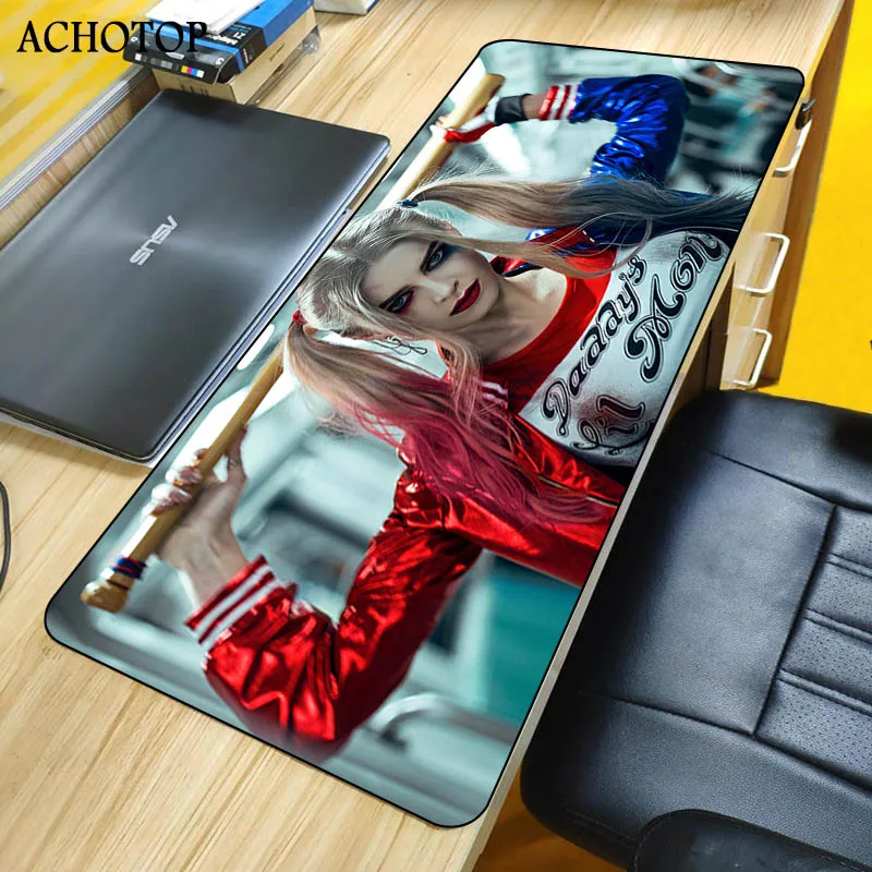 

Suicide Joker Squad Mouse Pad For Laptop Alfombrilla Escritorio Ergonomic Big Gaming Personalized Steelseries With Wrist Support