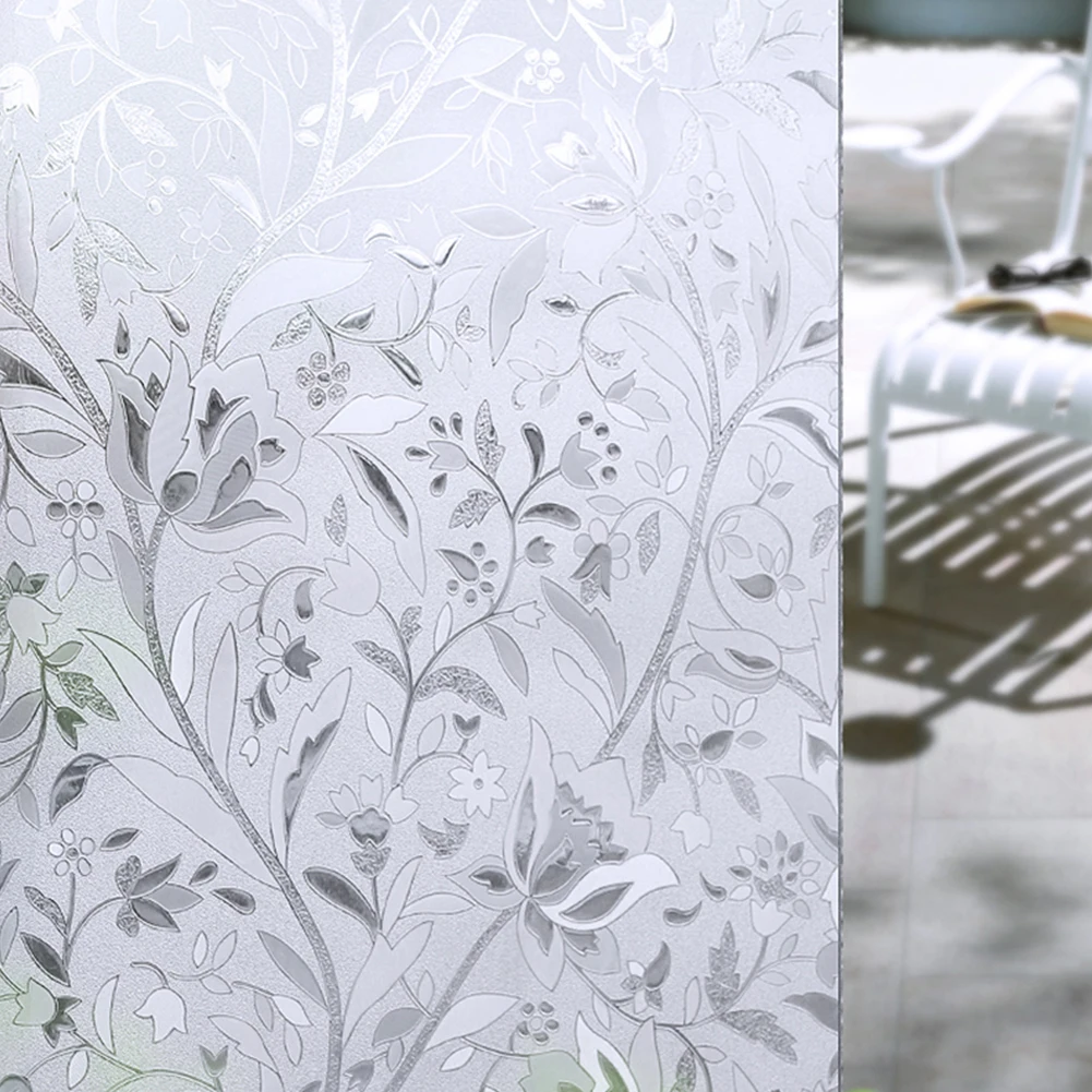 Самоклеящаяся водостойкая наклейка на окна для ванной спальни ПВХ с защитой от