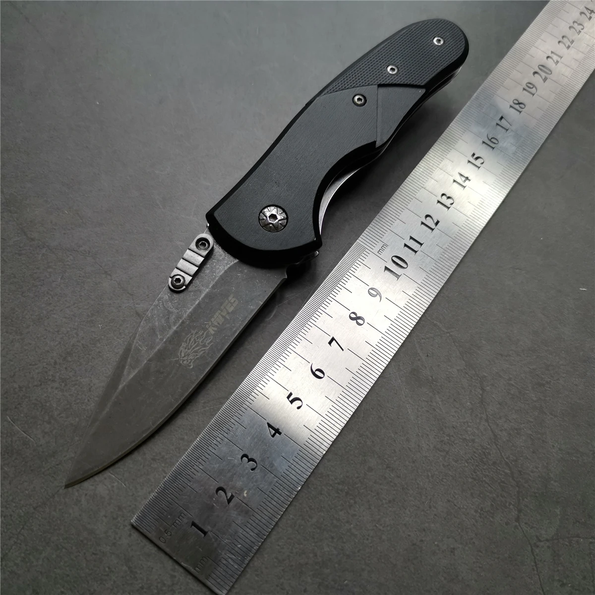7 1 &quotножи 55 56HRC тренировочный складной нож 5Cr13 лезвие G10 Ручка Открытый Кемпинг