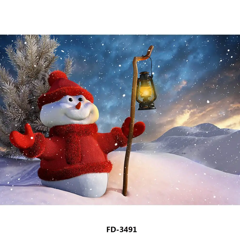 Виниловые фоны для фотосъемки на заказ реквизит рождественской тематики фон с