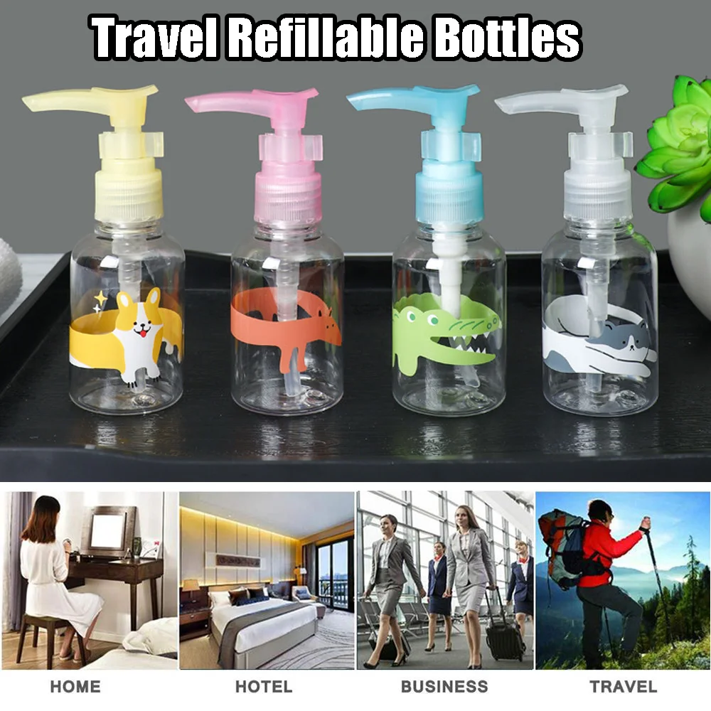 Модное пластиковое прозрачное эмульсионное Сопло-бутылочки косметический