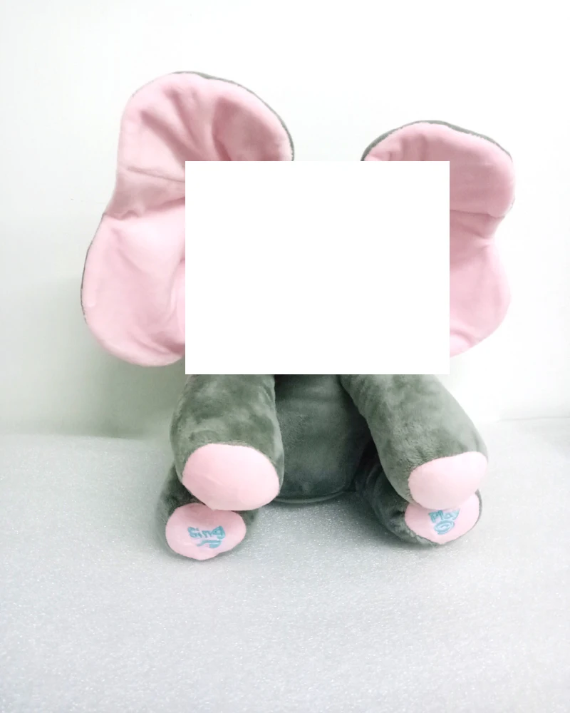 Плюшевая игрушка в виде слона Поющая музыку электрическая подарок на день