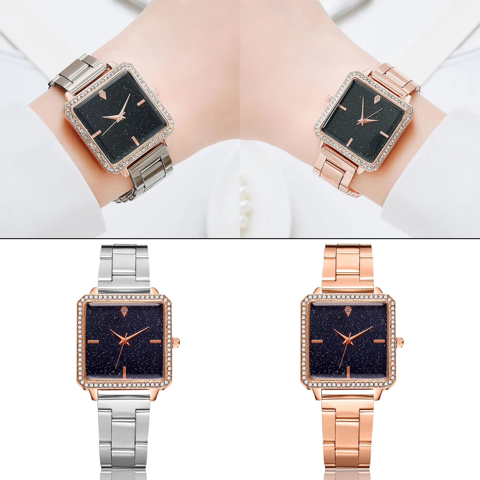 

OTOKY Jewelry alloy diamond star lovers watch European and American fashion luxury party 2021 new fashion trend watch female