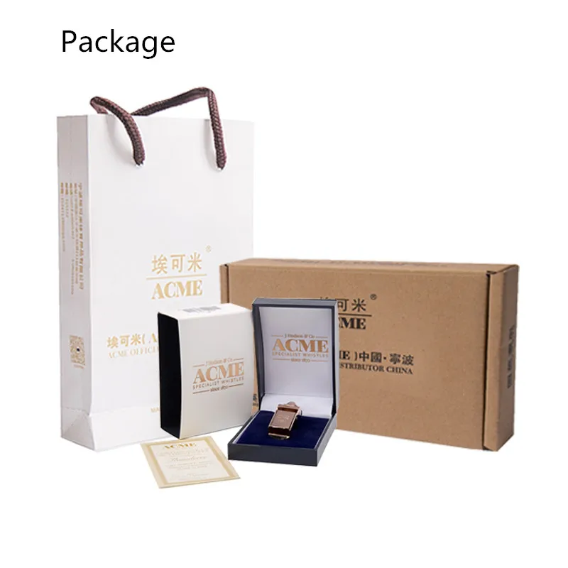 

ACME 63 Rose Gold Plated Pure Copper Metal Whistle High Decibel Easy to Carry Waterproof Outdoor Survival Whistle