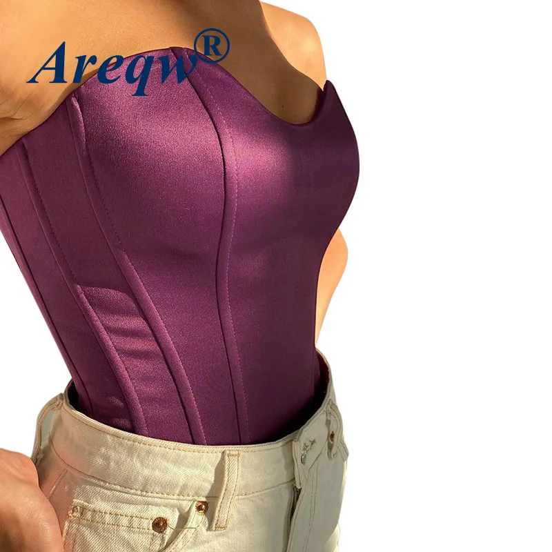 

Spring and Summer New Style V-neck Splicing Small Vest Solid Color I-shaped Slim-fit Inner-wrapped Chest Vest