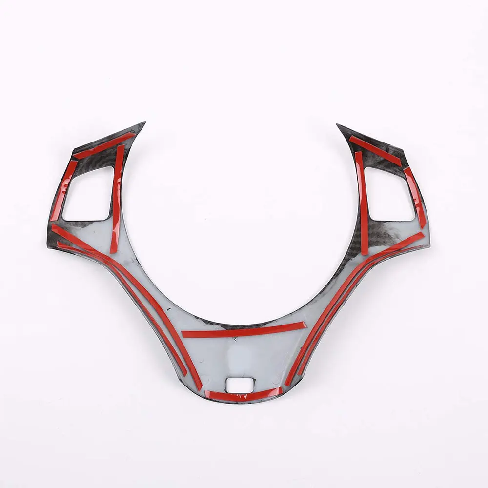 

Suitable for BMW 1 3 Series E82 E87 E90 E92 E93 ABS carbon fiber style ABS chrome car steering wheel decorative cover auto parts