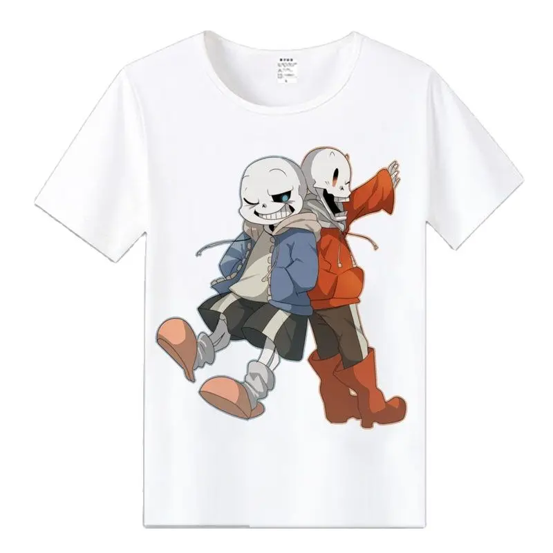 Повседневная футболка унисекс с рисунком аниме Undertale Frisk Toriel Sans Papyrus - купить по