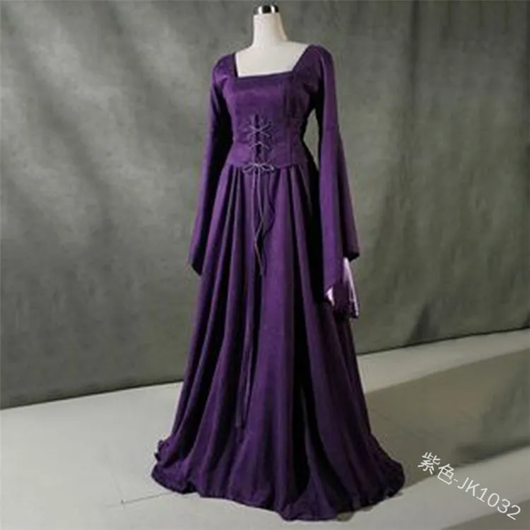 Костюм для косплея 2019 нового винтажного женского средневековья Принцессы Ренессанса Готического стиля Moda Feminina, размер S-XXXXXL.