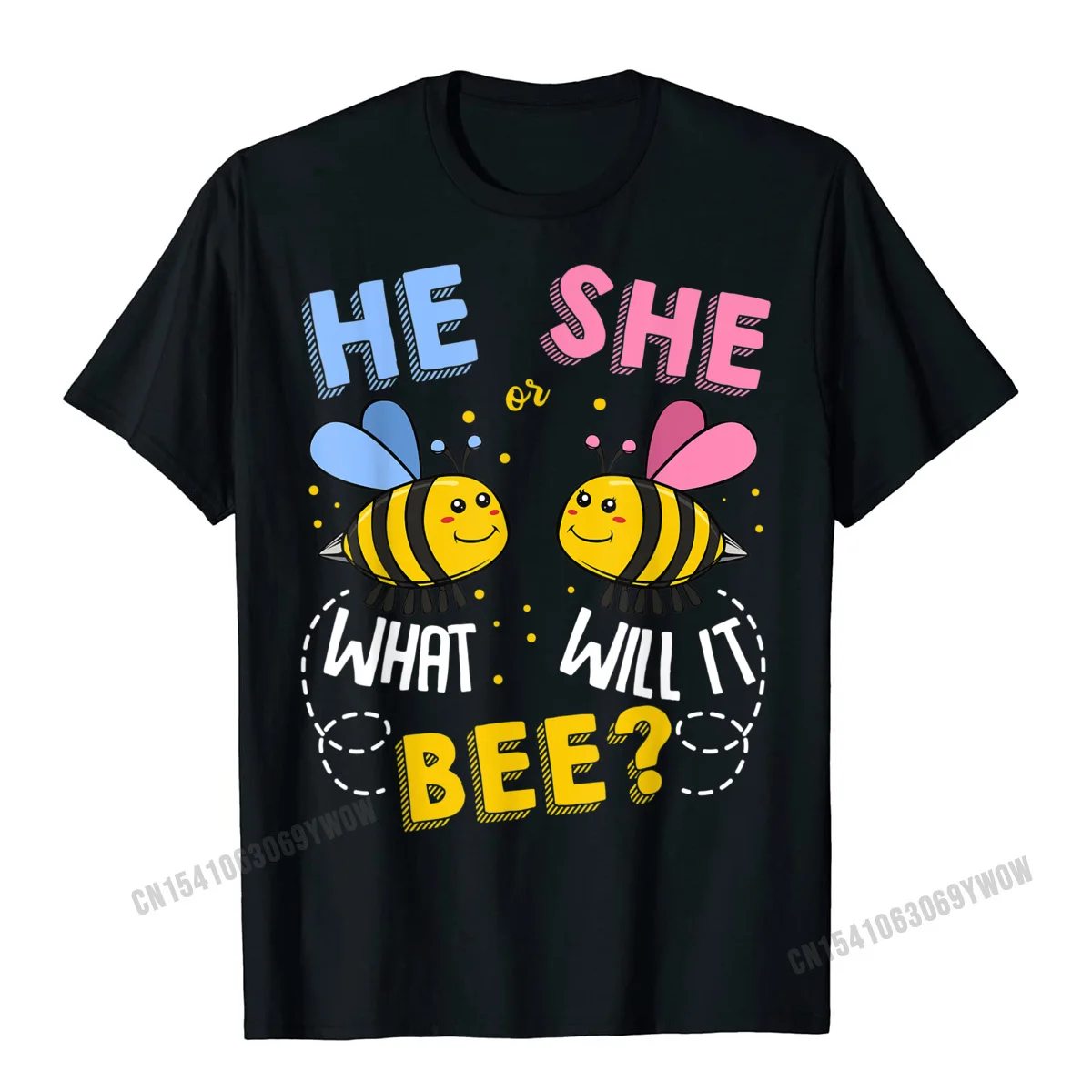 He Or She What Will It Bee Baby Party Gender Reveal Tshirt Top T-Shirts Funny New Coming Harajuku Tops Shirts Printed On For Men