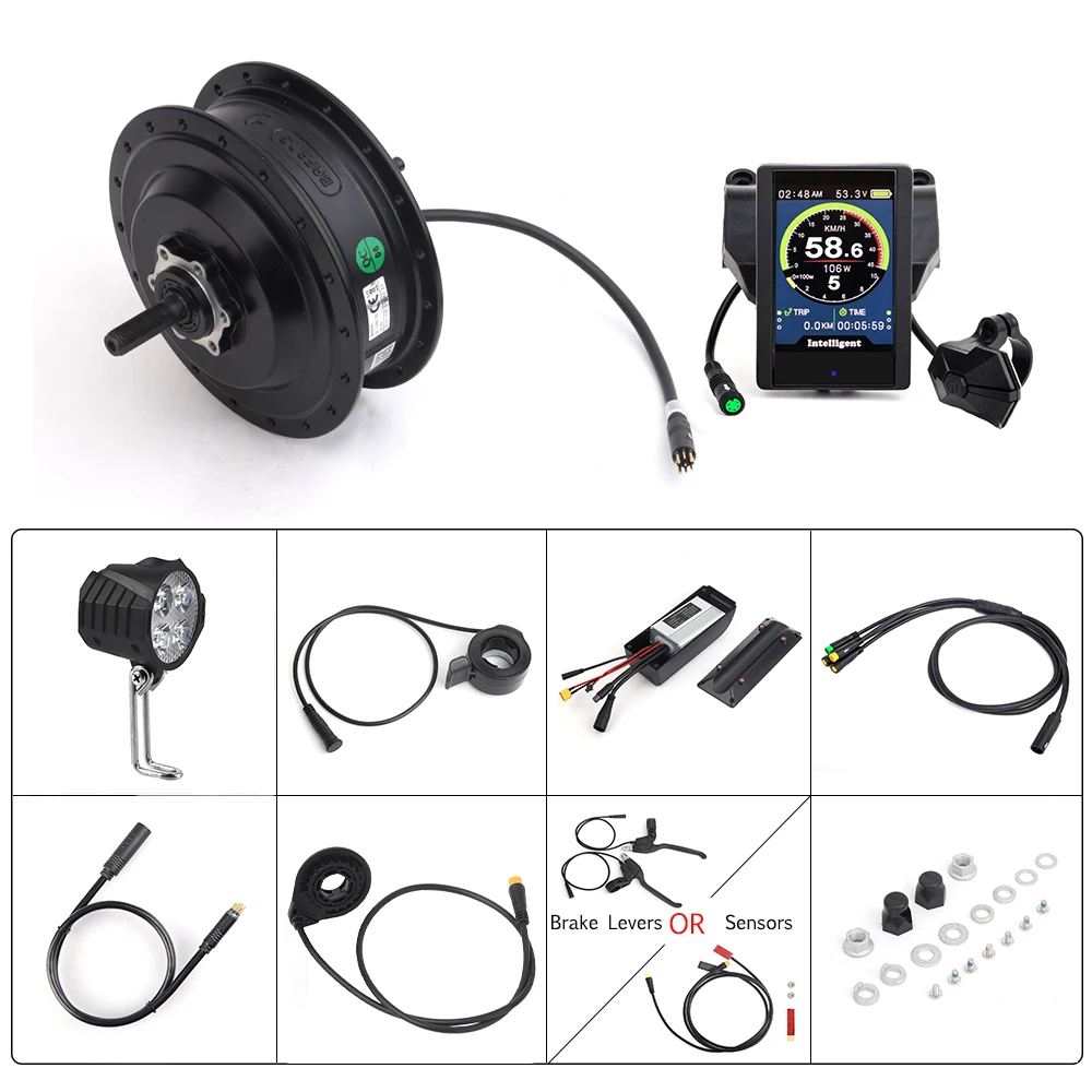 

Controller For Bafang Hub Front Rear Motor 48V 500W/750W With Box Electric Bicycle Conversion Accessories Parts Light 1T4 Ports