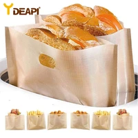 ydeapi 3 pcsset non stick reusable heat resistant toaster bags sandwich fries heating bags kitchen accessories cooking tools
