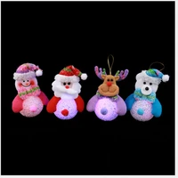 christmas ornaments eva santa claus snowman night light glowing ornaments ornaments christmas tree pendants christmas decor