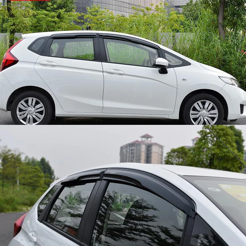 CEYUSOT 4 шт./компл. для Honda Fit Jazz оконный козырек 2014 2018 автомобильные окна боковой
