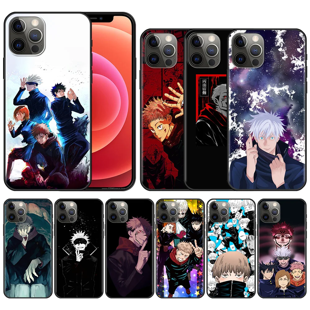 

Phone Case For iPhone 13 12 11 Pro Max 12 13 Mini X XR XS Max 6 6S 7 8 Plus 5 5S SE(2020) Silicone Fundas jujutsu kaisen comic