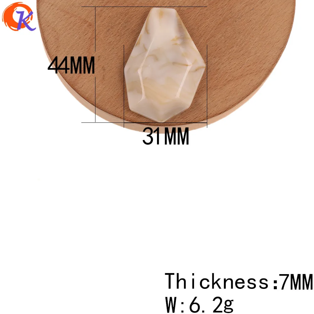 Аксессуары для ювелирных изделий Cordial Design 31x44 мм 50 шт./Акриловые бусины/Мраморный