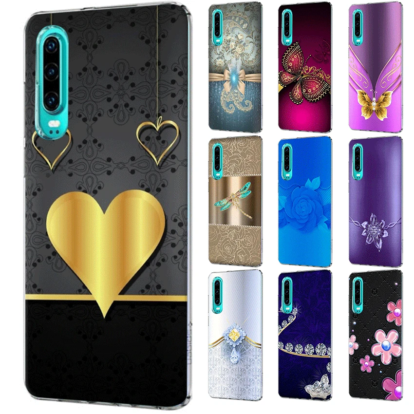 Чехол для Huawei P8 телефона P9 P10 P20 P30 Lite Pro P Smart Z Plus жесткий чехол с декоративным