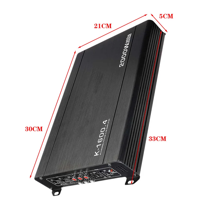 

2000W 4 Channel Car Amplifier Speaker Vehicle Amplifier Power Stereo Amp Auto Audio Power Amplifier Car Audio Amplifier