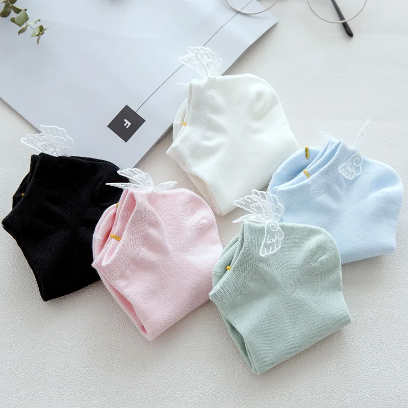 Носки женские хлопок носки с крылом цвет в ассортименте бабочками | Женская